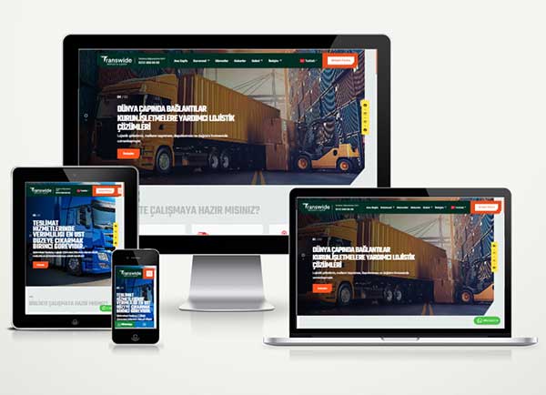 Lojistik Nakliyat Web Sitesi Paketi 